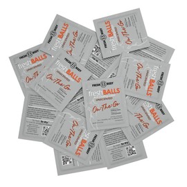 Fresh Balls "On-The-Go" Lotion Packets for Men (Unscented) - Pack Size: 1 set (15 ct)