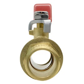 Joywayus Brass Garden Hose Shut Off Valve Full Flow, 3/4"GHT Heavy Duty Ball Valve Long Handle