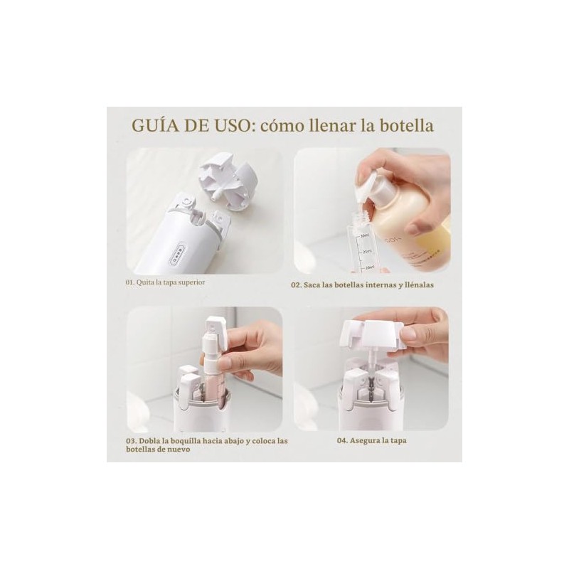 Juego De 16 Botellas De Viaje De Silicona, Contenedor De