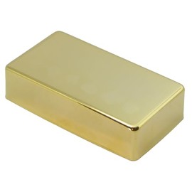 Guitar humbucker pickup cover in gold