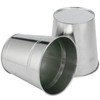 SINJEUN 25 Pack 4.72 x 4.72 x 3.54 Inch Galvanized