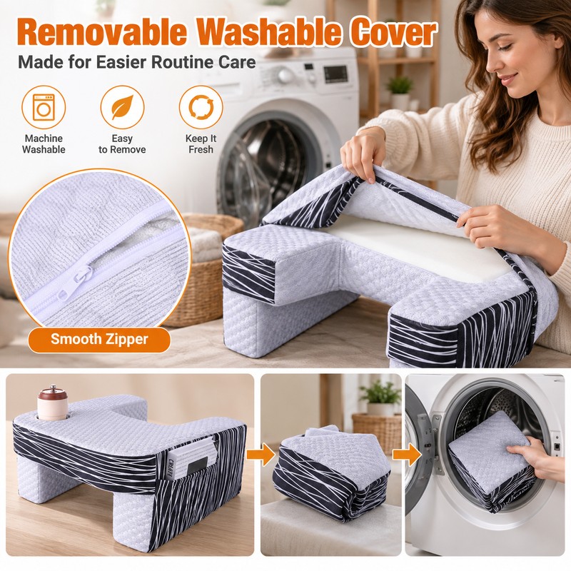 Memory Foam Lap Desk Pillow for Reading & Gaming –