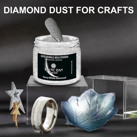 BALTIC DAY - Diamond Dust for Crafts [ Gold Diamond Rain ] - Sparkle Glitter Mica Powder - Resin Glitter - Mica Powder for Epoxy Resin - Shimmer Pigment - Diamond Dust