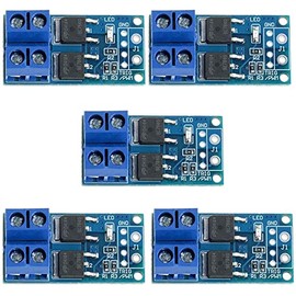 LGDehome 5PCS DC 5V-36V 15A(Max 30A) 400W Dual High-Power MOS Transistor Driving Controller Module FET Trigger Switch Drive Board 0-20KHz PWM Electronic Switch Control Board DC Motor Speed Controller