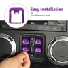 SQQP for JK Aluminium Center Console Window Switch Button Cover