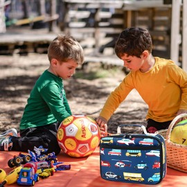 LEDAOU Lunch Box Kids Boys Girls Cute Insulated Lunch Box Reusable Lunch Bag Meals Tote Lunchbox for School Picnic Travel