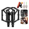 Pedal De Bicicleta Mtb Para Montaña Antideslizante Aluminio Negro