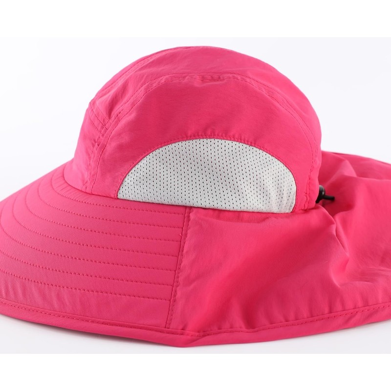 Connectile Kids' Summer Mesh Flap Cap, Quick Drying, Wide Brim