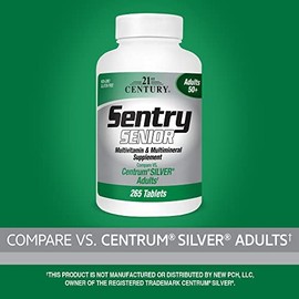 21st Century Sentry Senior Tablets, 265 Count