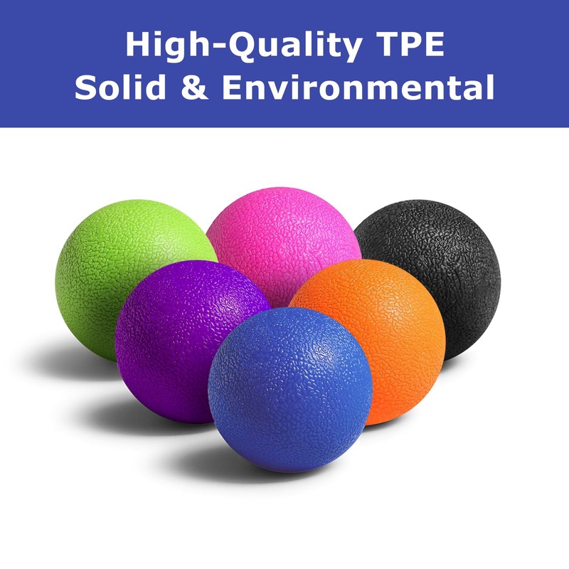 GOGO Massage Lacrosse Ball for Physical Therapy, Myofascial Release, Yoga