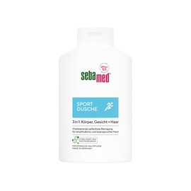 Sebamed Sport Shower 3 in 1, 400 ml, for Body, Face and Hair, for Men and Women, Skin and Hair Care for Sport-Damaged Skin and Scalp, Shampoo and Shower Gel