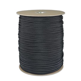 PARACORD PLANET | All Types of Black Parachute Cord – 550 Paracord, 250 FT Spool