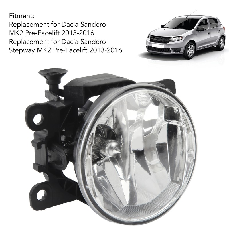 Fog Light Lamp 261500097R With Bulb Replacement for Dacia Sandero