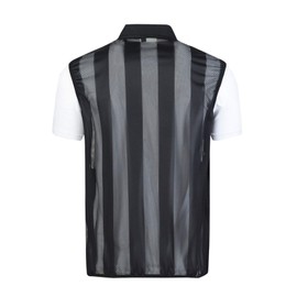 Flygo Men's Summer Stand Collar Lightweight Breathable Mesh Cycling Travel Zip Vest (Medium, Black)