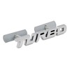 1X Metal Turbo Grille Front Emblem 3D Badge Sticker Replacement