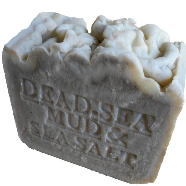Dead Sea Mud Soap with Shea Butter and Dead Sea Salt (Exfoliate) Skin Care Handmade Fragrance Free All Natural