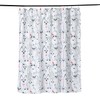 Adorable Cat Dog Pet Paw Print Shower Bath Curtain Cartoon