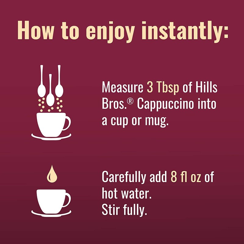 Hills Bros Cappuccino French Vanilla, 16 Ounce (Pack of 6)