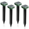 4Pack Mole Repellent Solar Powered Vole Repellent Outdoor Gopher Repellent