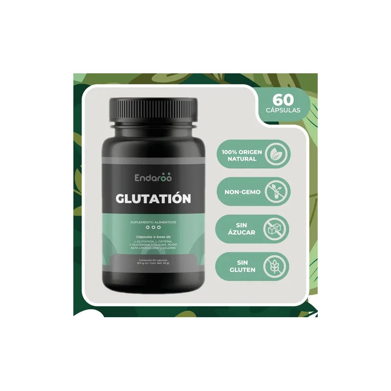 L-glutation,glutamina,glicina, Ácido Alfa Lipoico, 60 Caps