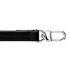 VanEnjoy Wristlet Keychain Cellphone Genuine Leather Hand Strap（Black with Silver