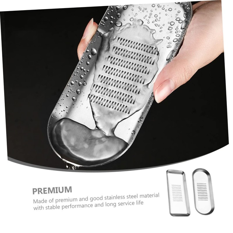 Ciieeo 2pcs Stainless Steel Ginger Grater Premium Kitchen Tool for