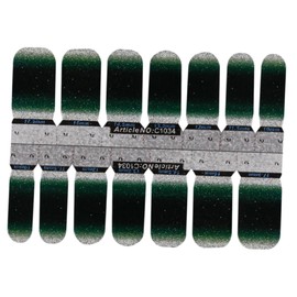 Healeved 6pcs Gradient Nail Stickers for Women Fun Nail Art Decals Random Patterns Easy to Apply for Parties and Events Includes