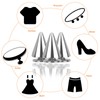 smatime Pointed Punk Rivets Metal Killer Rivets Cone Spikes Studs