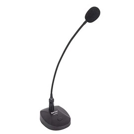 PROEL EIKON EK40BMG Desktop Microphone with Microphone Stand for Announcements, Conferences, Churches, Black
