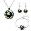Mandy Xia Pool Billiards Ball Necklace Bracelet Earrings Sets Lucky