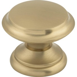 Top Knobs M1303 Asbury Collection 1-3/8" Flat Top Knob, Brushed Satin Nickel