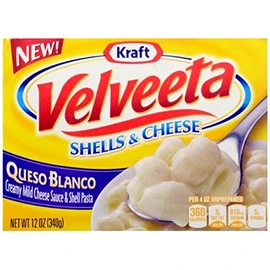 Velveeta Queso Blanco Shells & Cheese (Pack of 5) 12 oz Boxes