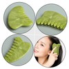 Healvian 1PC Jade Comb Gua Sha Board Natural Jade Massage