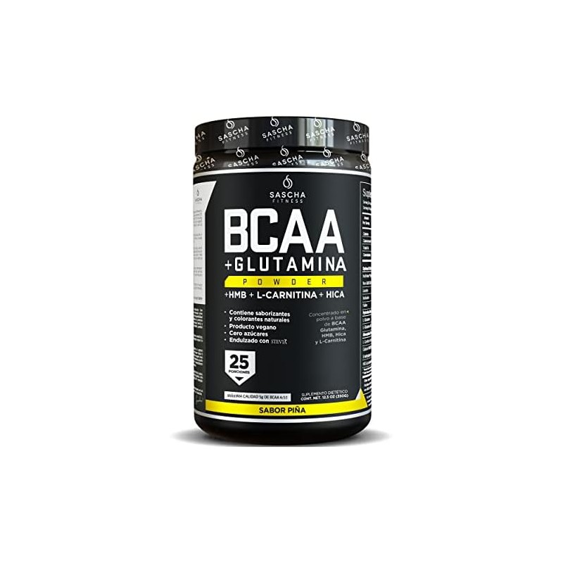 BCAA vegano con sabor piña – 350 g – 4:1:1