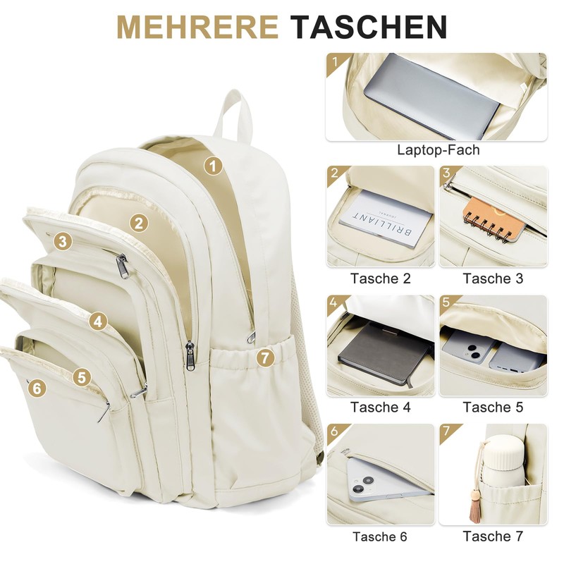 pectodox Backpack Women Men Lightweight School Backpack Teenager Girls Boys,