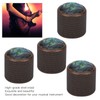 4 Pcs Electric Bass Knob Dome Metal High End Shell