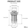 DIYhz Metal Waterproof Push Button Switch Self-Locking Lock Switch 10mm