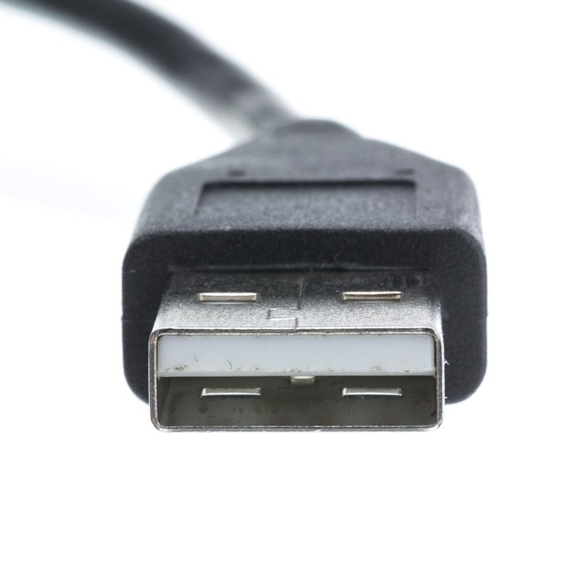 CableWholesale Micro USB 2.0 Cable, Black, Type A Male/Micro-B Male,