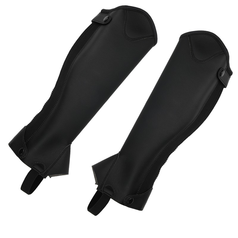 Super Fiber PU Leather Half Chap Horse Riding Body Protector
