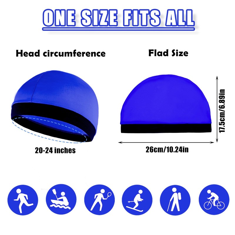 Tyqour 4pcs Stocking Caps for Men Silky Wave Cap for