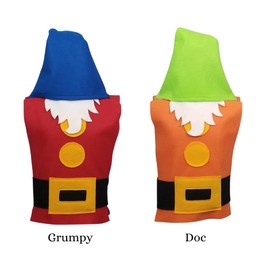 Teatots Party Planning Snow White and the Seven Dwarf Costume Sets (All Seven Dwarfs - Dopey, Doc, Grumpy, Bashful, Happy, Sleepy and Sneezy) (Adult Large, Sleepy)