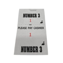 25 Numbered Barbershop Check Pads (Number 3)