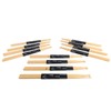 12 Pairs 7A Drumstick Maple Wood Oval Tip Anti Slip