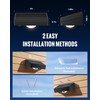 FabStyl Solar Fence Lights Outdoor Waterproof, Fence Light Solar Powered