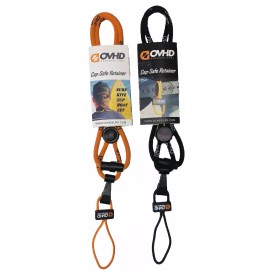 OVHD 2x Overhead Surf Hat Leash Cap Safe Hat Retainer (Orange)
