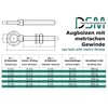 Eye Bolt with Metric Full Thread | Includes Washer and