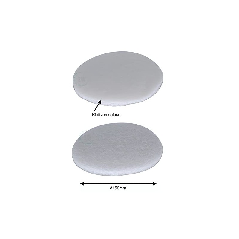 2W Sanding fleece disc diameter 150 mm with Velcro fastener