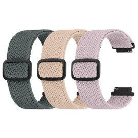 Ecogbd 16 mm 18 mm 20 mm 22 mm Elastic Nylon Replacement Strap, Quick Release Strap, Soft Adjustable Breathable Sports Bands, Watch Straps for Men and Women, Nylon