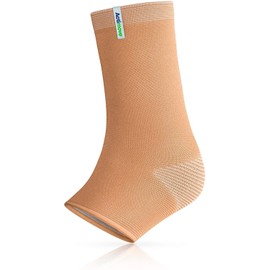 Actimove Arthritis Care Ankle Support Brace | Adjustable Compression Support for Arthritis, Sprained Ankle, Achilles Tendonitis, Plantar Fasciitis, & Injured Foot | Unisex, Beige, Medium