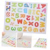 Operitacx 1 Set Alphanumeric Stickers Magnets Magnetic Puzzles Educational Toy